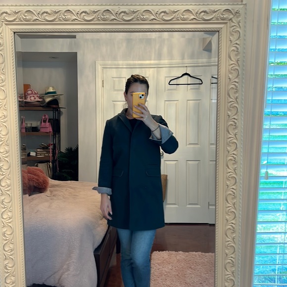 Topshop Green Peacoat - Picture 3 of 9